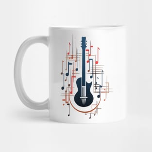 Art Nouveau Guitar Mug